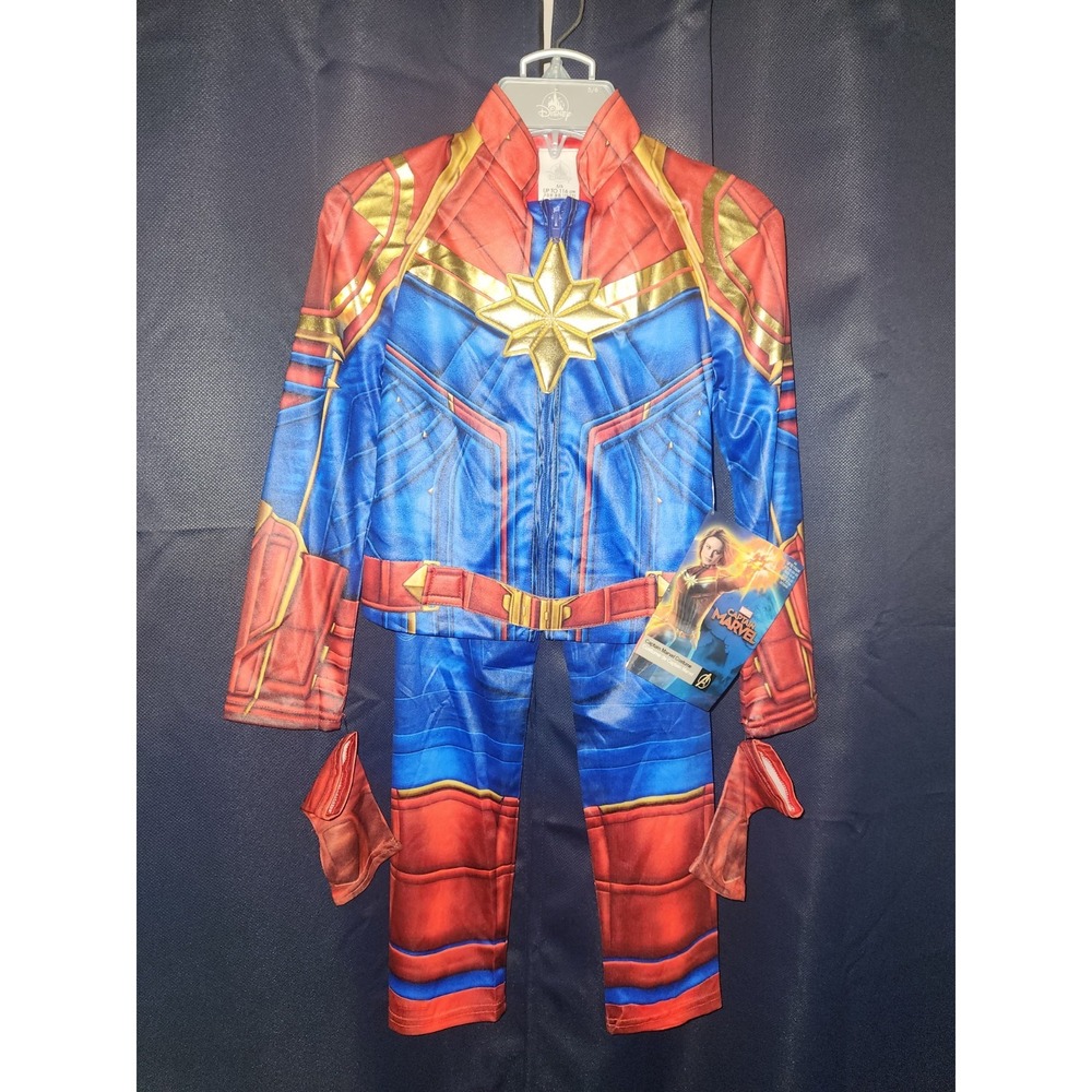 NWT Disney Store Captain Marvel Costume Child Size Small 5/6